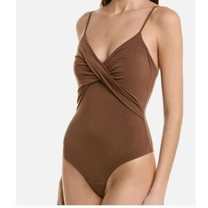 Favorite Daughter and Revolve The Rosie Bodysuit in Dark Chocolate Size Large